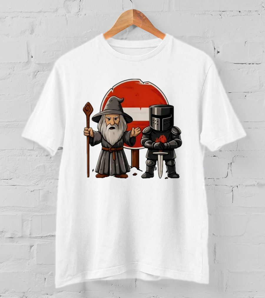 Gandalf Black Knight None Shall Pass T-Shirt