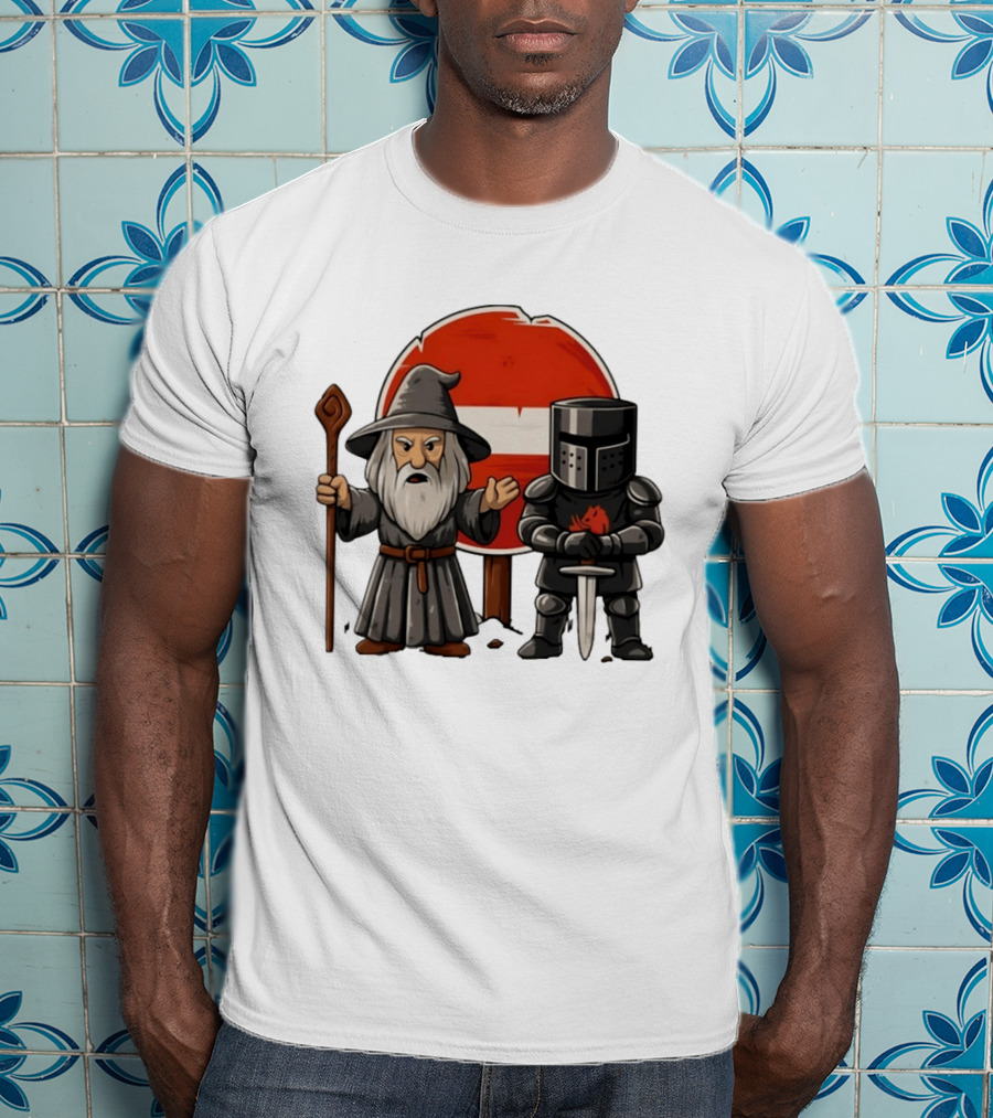 Gandalf Black Knight None Shall Pass T-Shirt