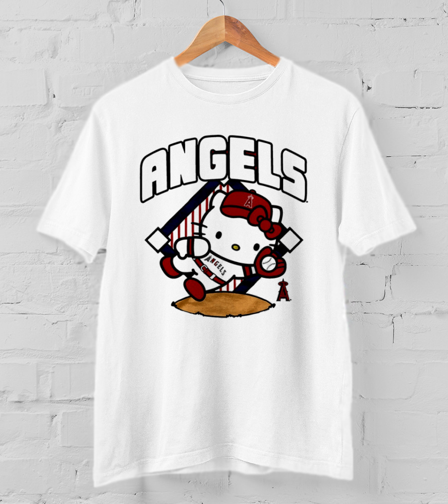 Hello Kitty Angels Baseball Los Angeles 2026 MLB T-Shirt