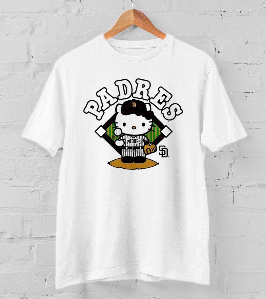 Hello Kitty Padres San Diego Baseball SD 2026 MLB T-Shirt