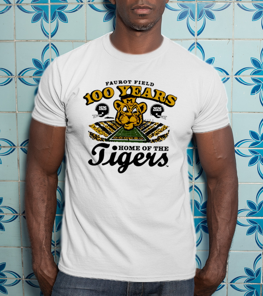 Faurot Field 100 Years Home Of The Tigers 1926 2026 T-Shirt