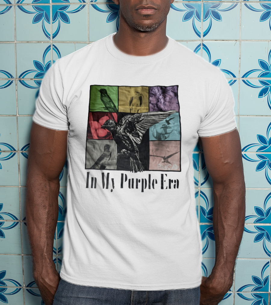 In My Purple Era Swallow Collage T-Shirt
