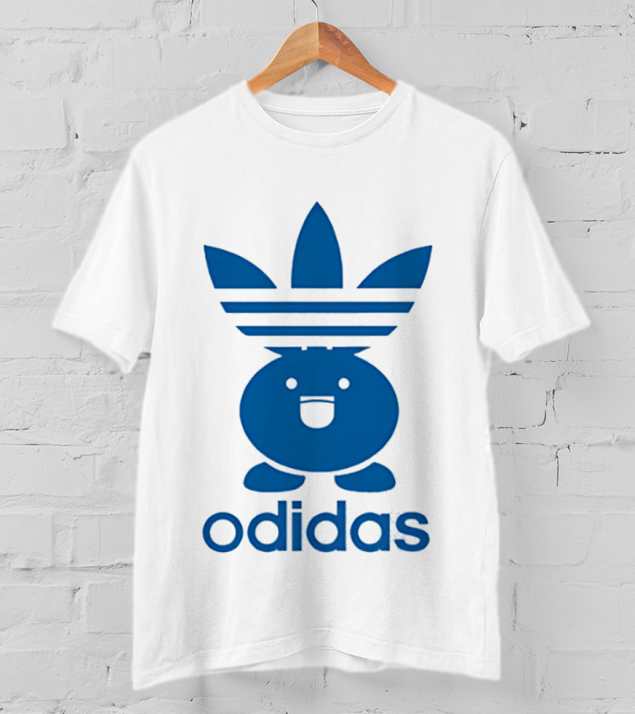 Odidas Pokemon Oddish Mashup Blue T-Shirt
