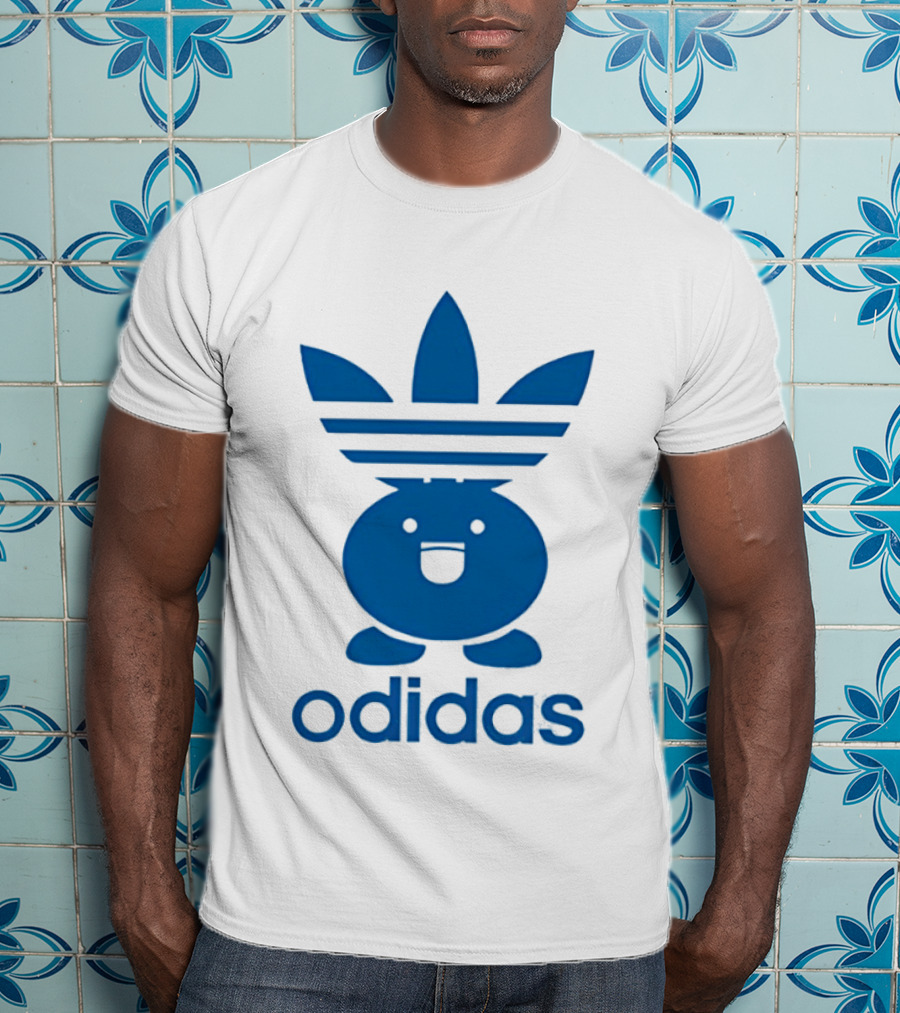 Odidas Pokemon Oddish Mashup Blue T-Shirt