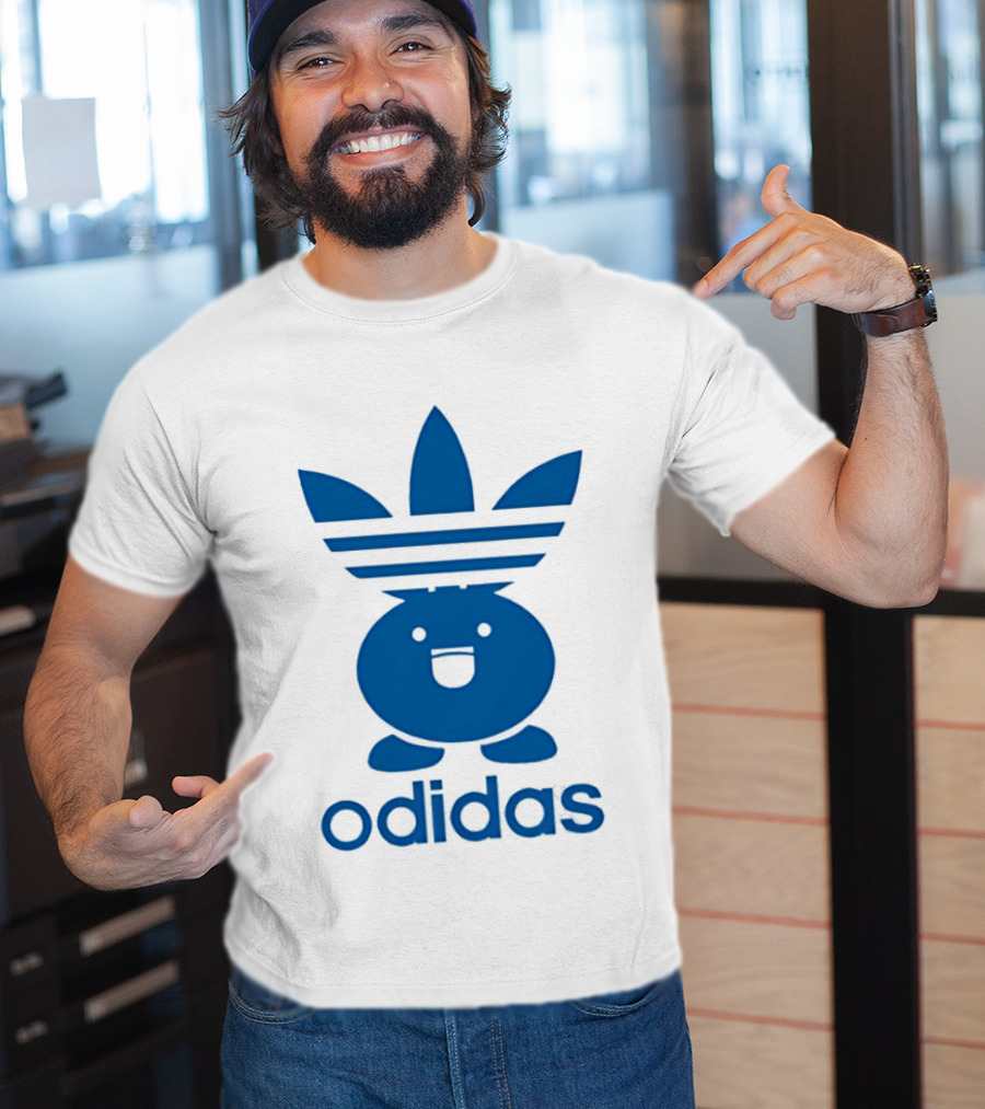 Odidas Pokemon Oddish Mashup Blue T-Shirt