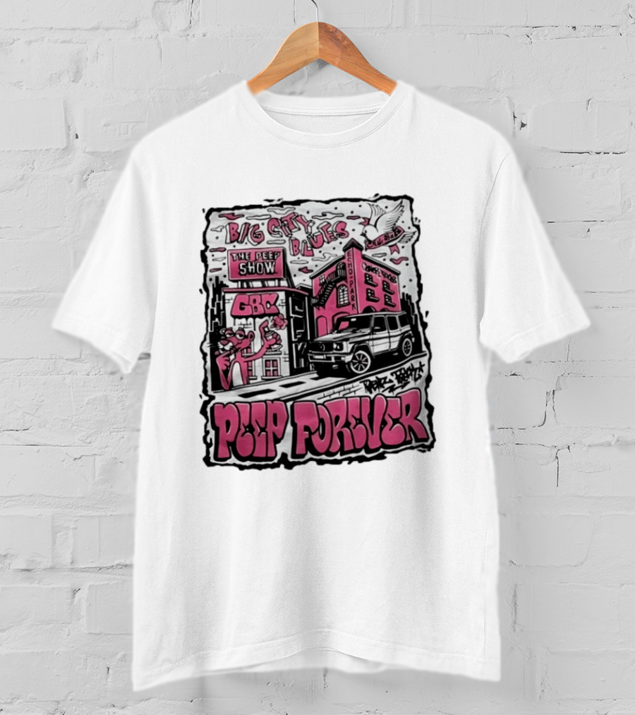 Big City Blues Peep Show Peep Forever Pink Panther GBC Park Avenue T-Shirt