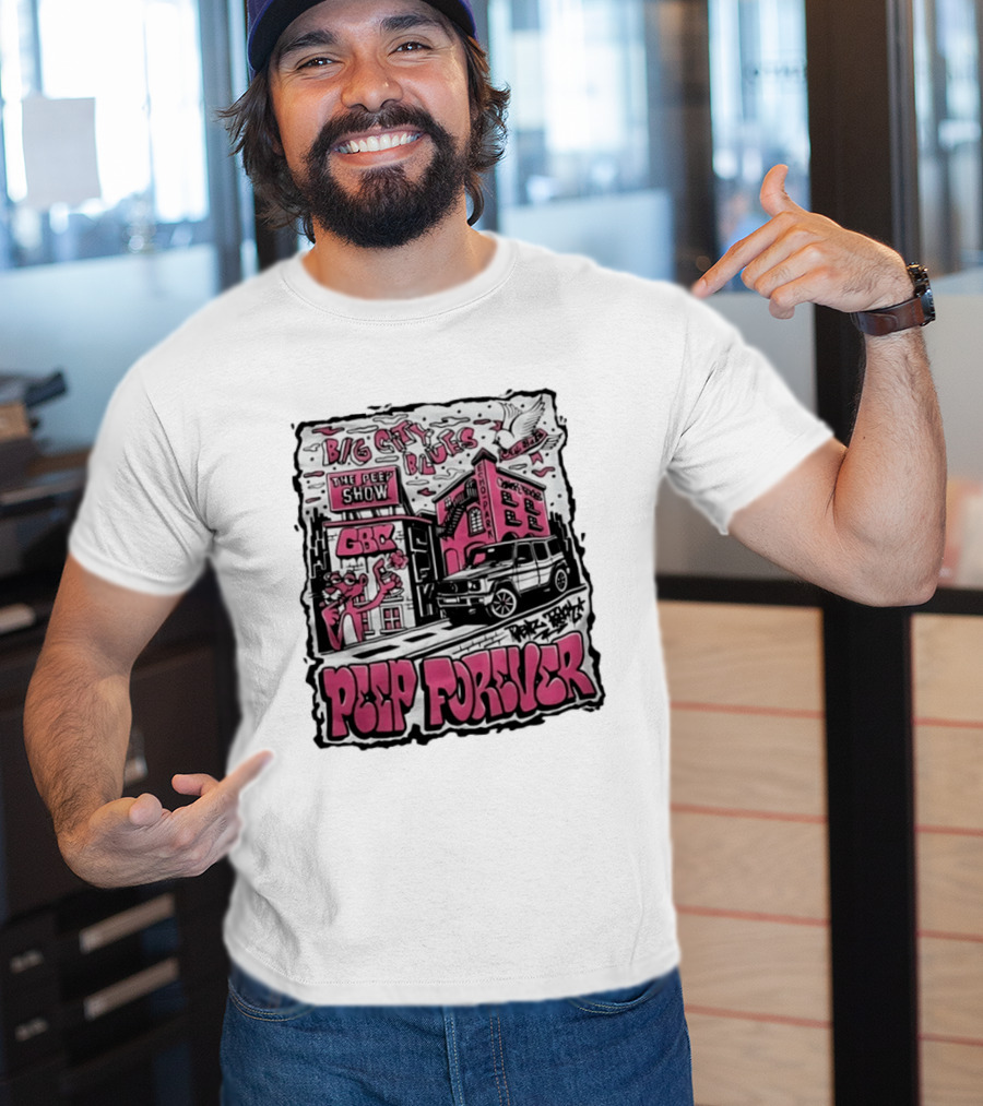 Big City Blues Peep Show Peep Forever Pink Panther GBC Park Avenue T-Shirt