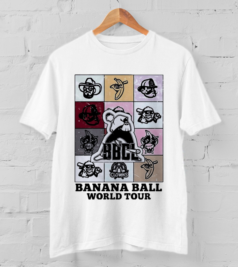 BBCL Clowns Banana Ball World Tour 2026 T-Shirt