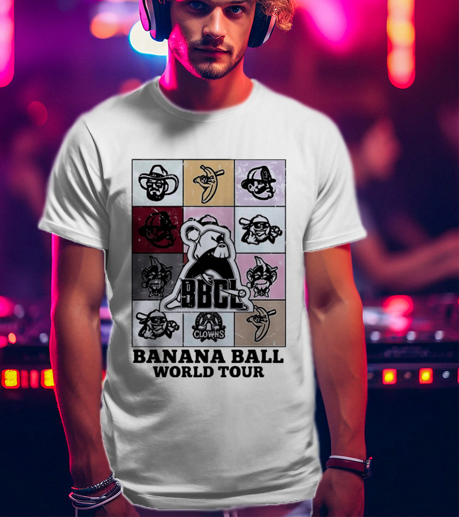 BBCL Clowns Banana Ball World Tour 2026 T-Shirt