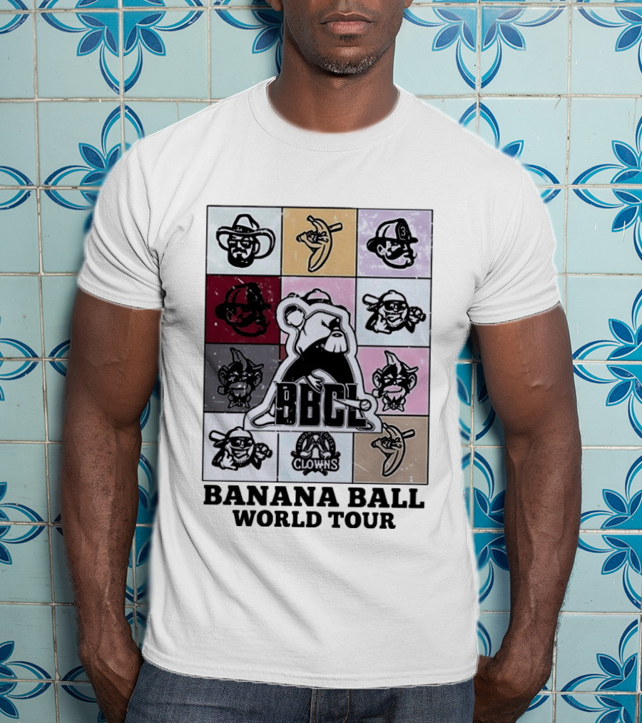 BBCL Clowns Banana Ball World Tour 2026 T-Shirt