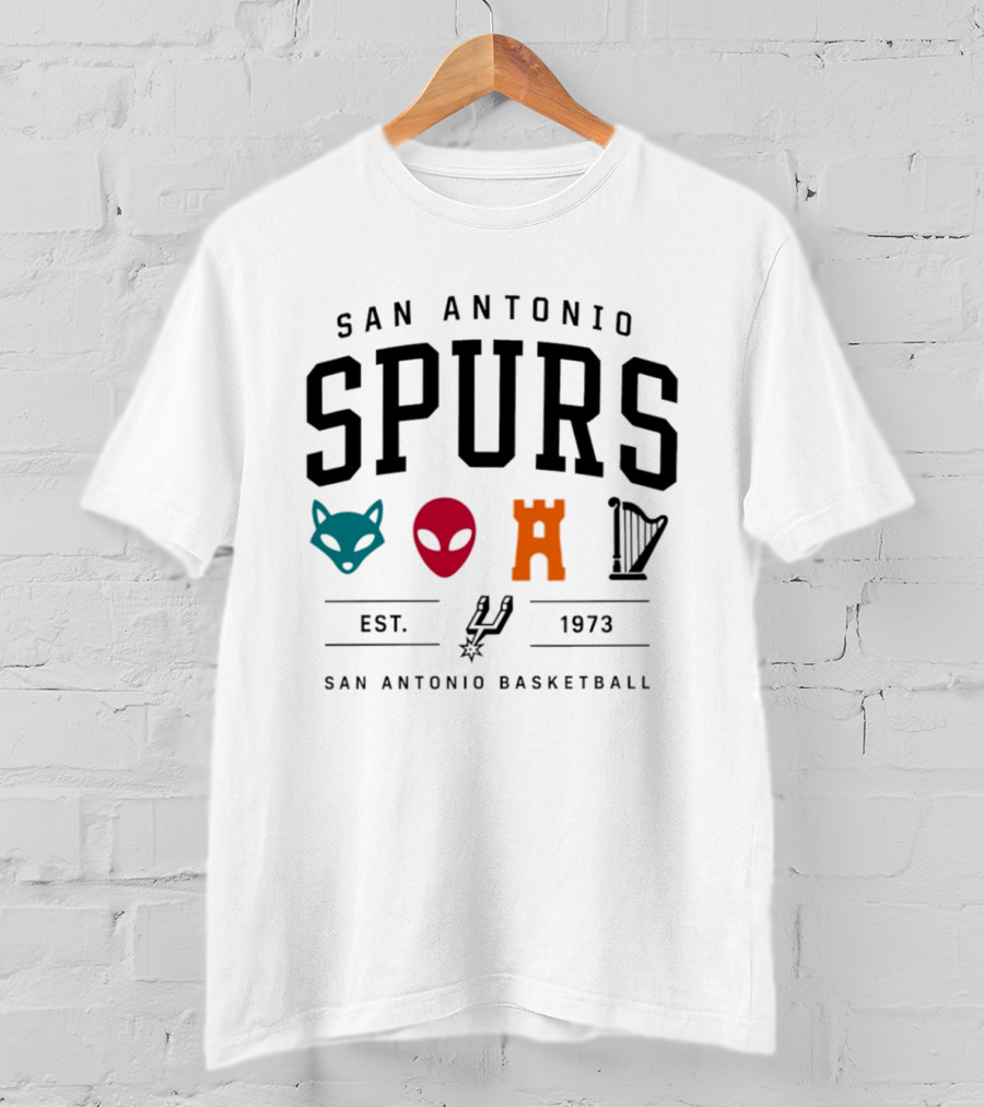 San Antonio Spurs Basketball Wembanyama Wemby Est 1973 T-Shirt