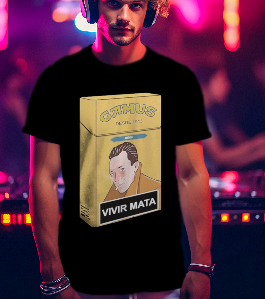 Camus Desde 1913 Vivir Mata Cigarette Box T-Shirt