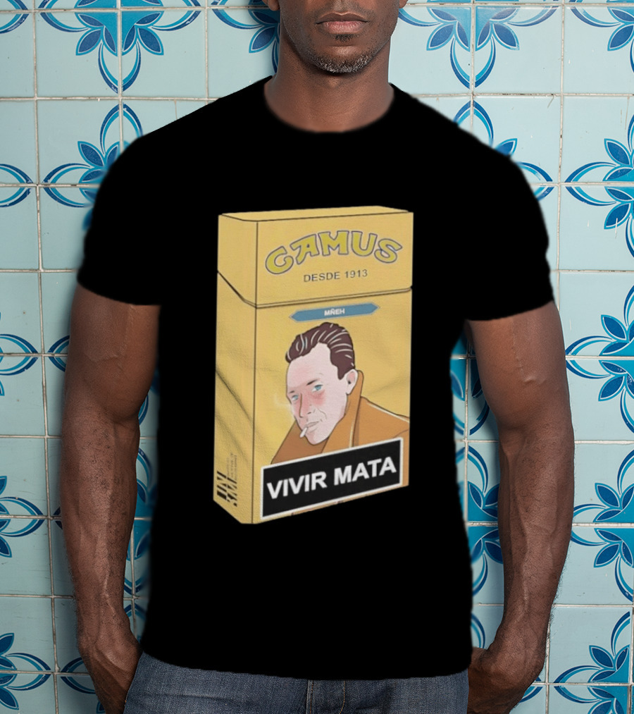 Camus Desde 1913 Vivir Mata Cigarette Box T-Shirt