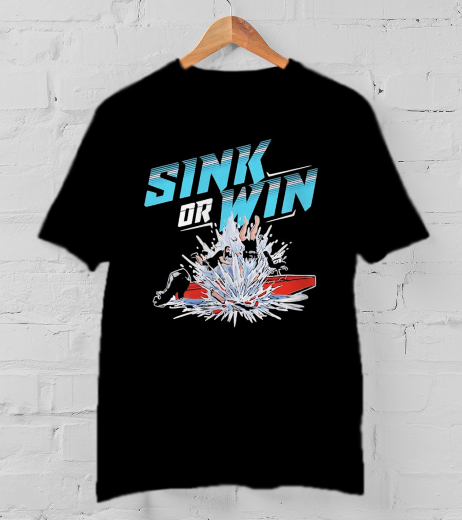 Cleetus McFarland Jackstand Jimmy Sink Or Win Splashing Red Boat T-Shirt