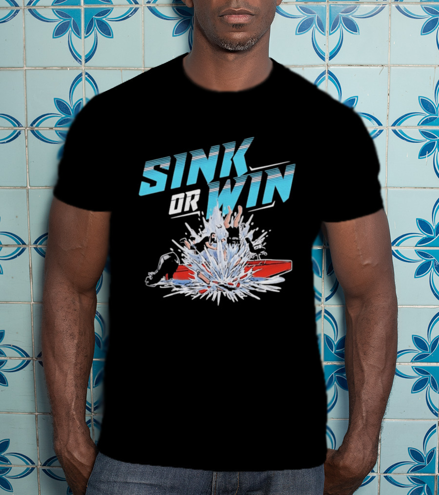 Cleetus McFarland Jackstand Jimmy Sink Or Win Splashing Red Boat T-Shirt