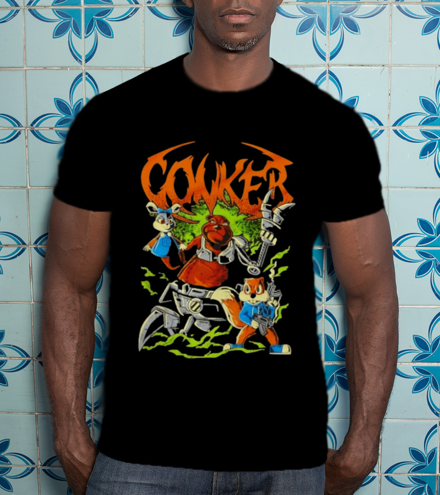 Conker Conquer The Day Robo Rabbit Duo Adventure T-Shirt