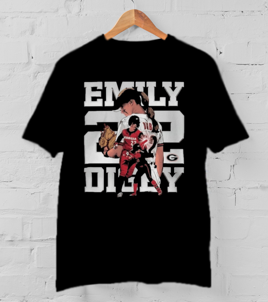Emily Digby Georgia NCAA Softball Player 22 Collage T-Shirt