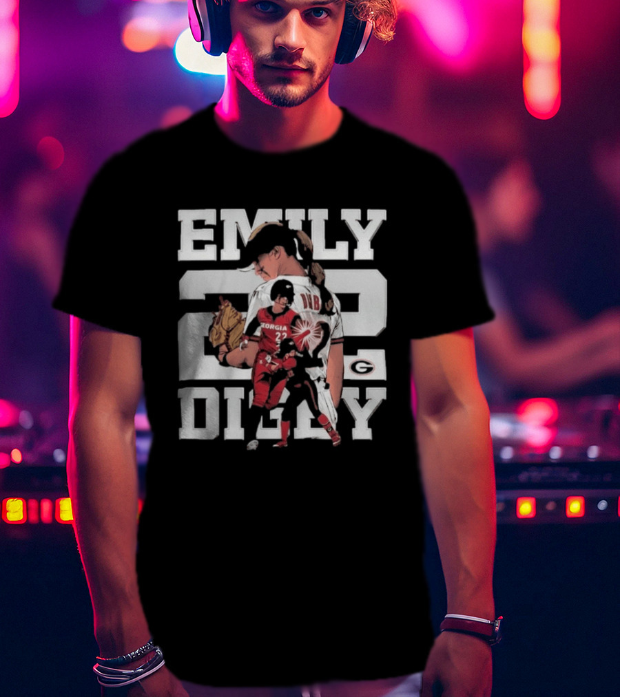 Emily Digby Georgia NCAA Softball Player 22 Collage T-Shirt