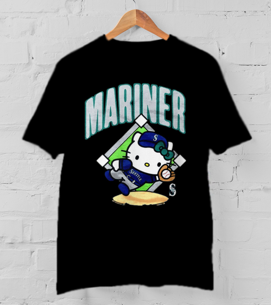 Hello Kitty Seattle Mariners Baseball 2026 MLB Mariner T-Shirt