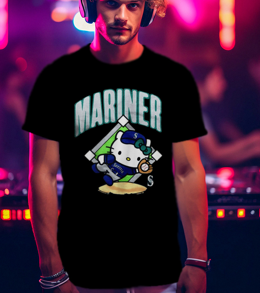 Hello Kitty Seattle Mariners Baseball 2026 MLB Mariner T-Shirt
