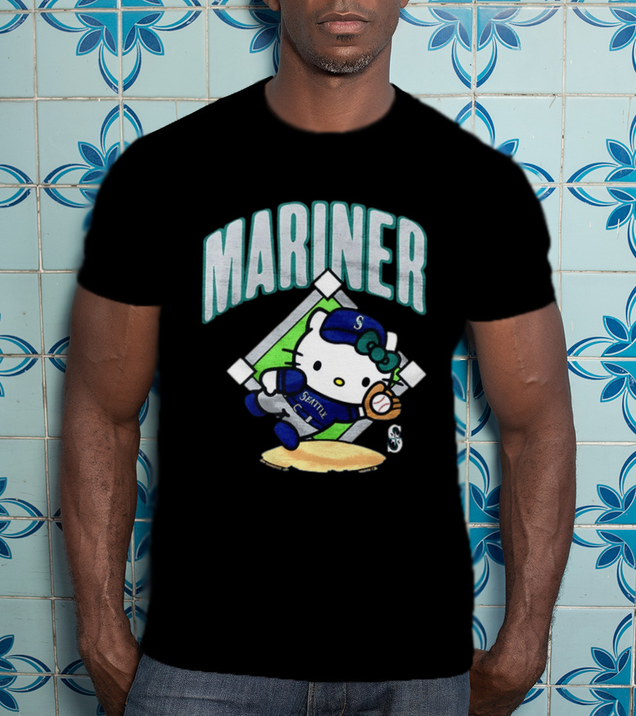 Hello Kitty Seattle Mariners Baseball 2026 MLB Mariner T-Shirt