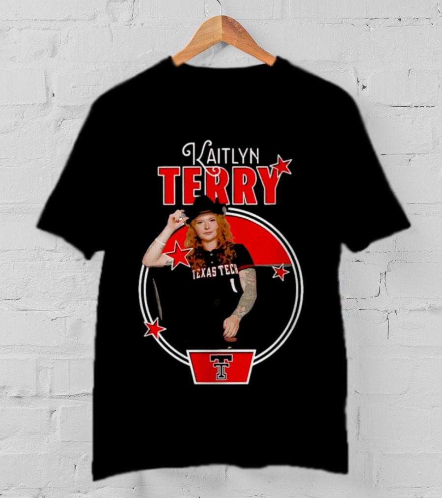 Kaitlyn Terry Texas Tech Red Raiders NCAA Stars T-Shirt