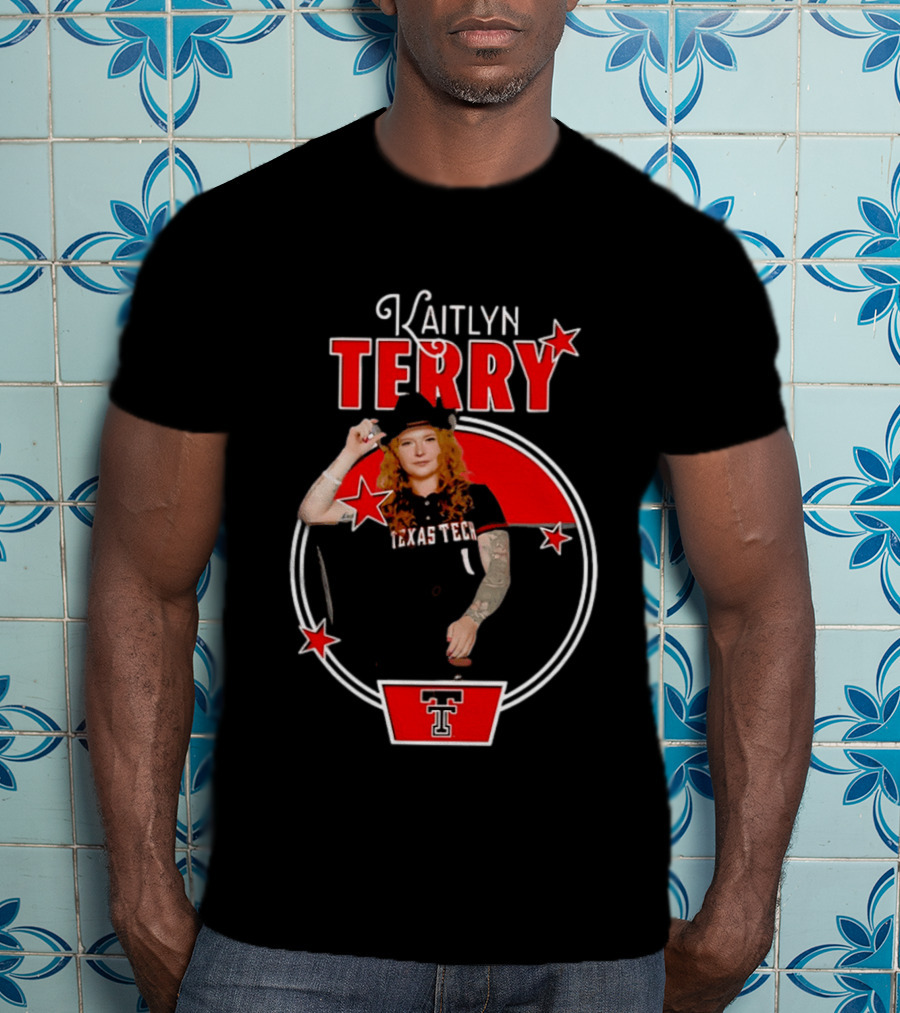 Kaitlyn Terry Texas Tech Red Raiders NCAA Stars T-Shirt