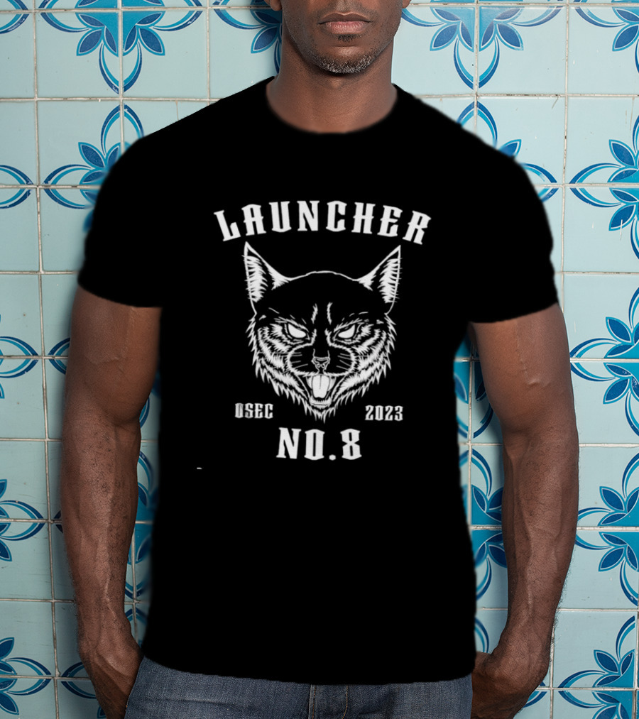 Launcher No 8 Osec 2023 Osaka Fierce Cat T-Shirt