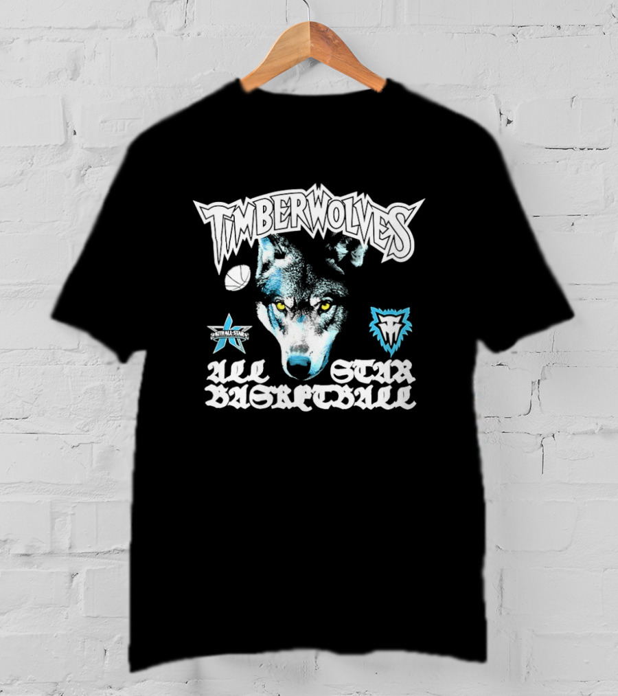 Timberwolves All Star Basketball Minnesota Wolf T-Shirt