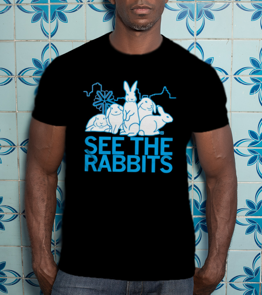See The Rabbits Blue Bunny T-Shirt