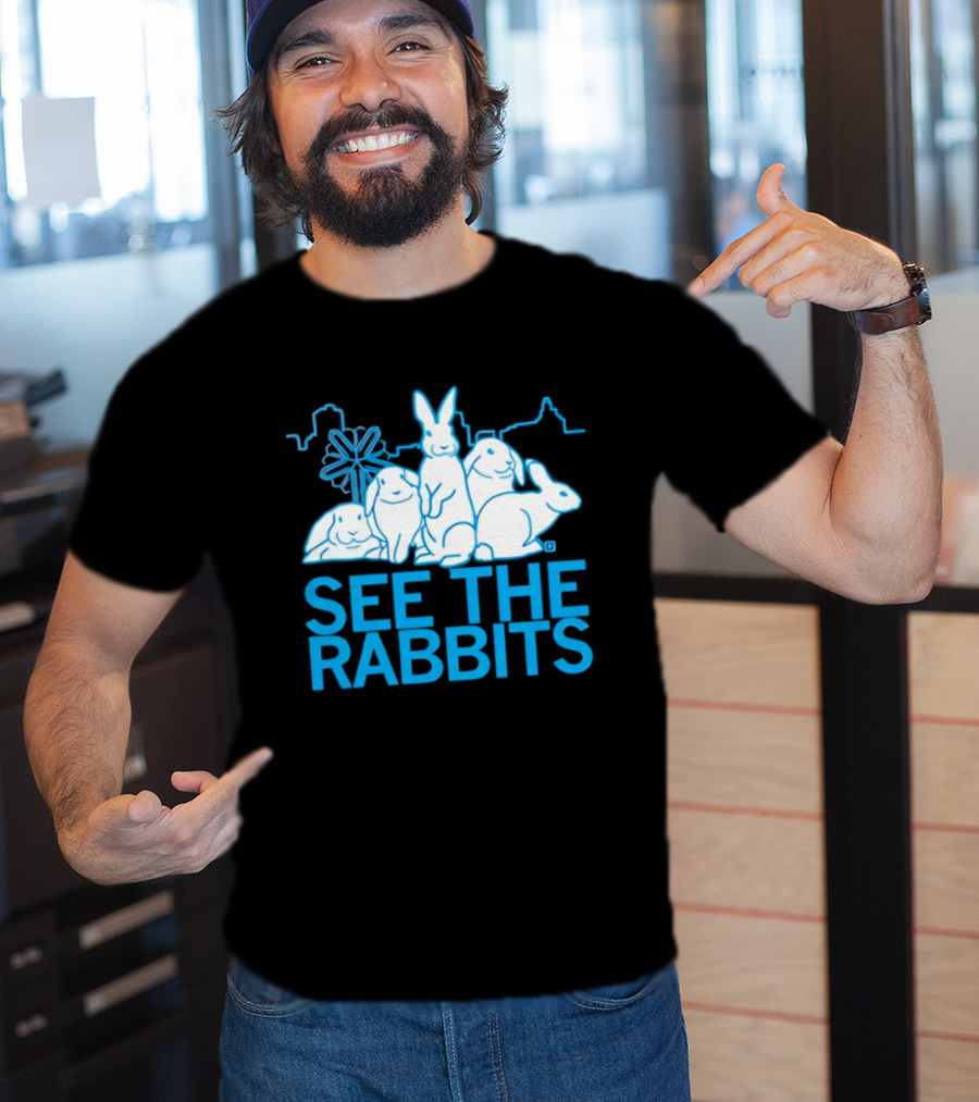 See The Rabbits Blue Bunny T-Shirt