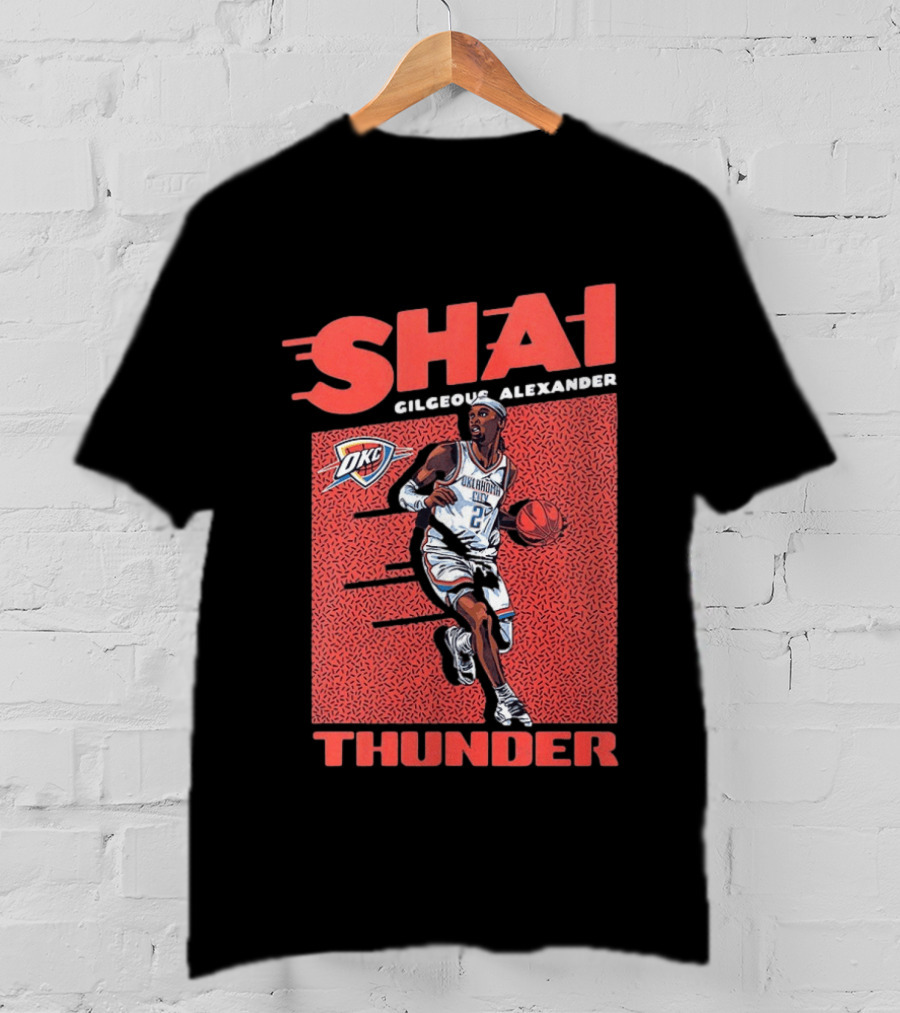 OKC Thunder Shai Gilgeous Alexander 2 Basketball MVP T-Shirt