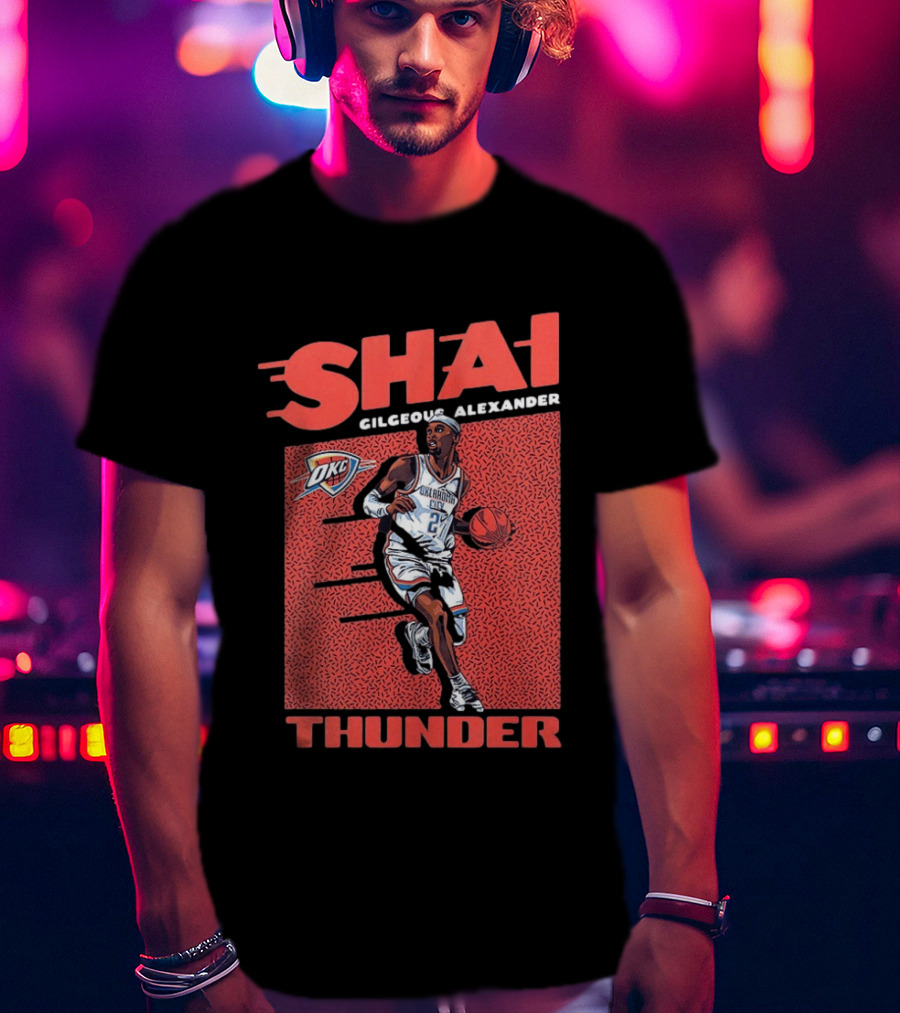 OKC Thunder Shai Gilgeous Alexander 2 Basketball MVP T-Shirt