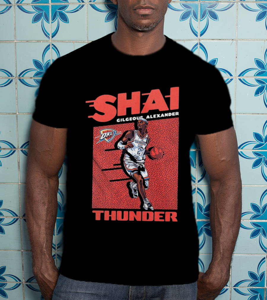 OKC Thunder Shai Gilgeous Alexander 2 Basketball MVP T-Shirt