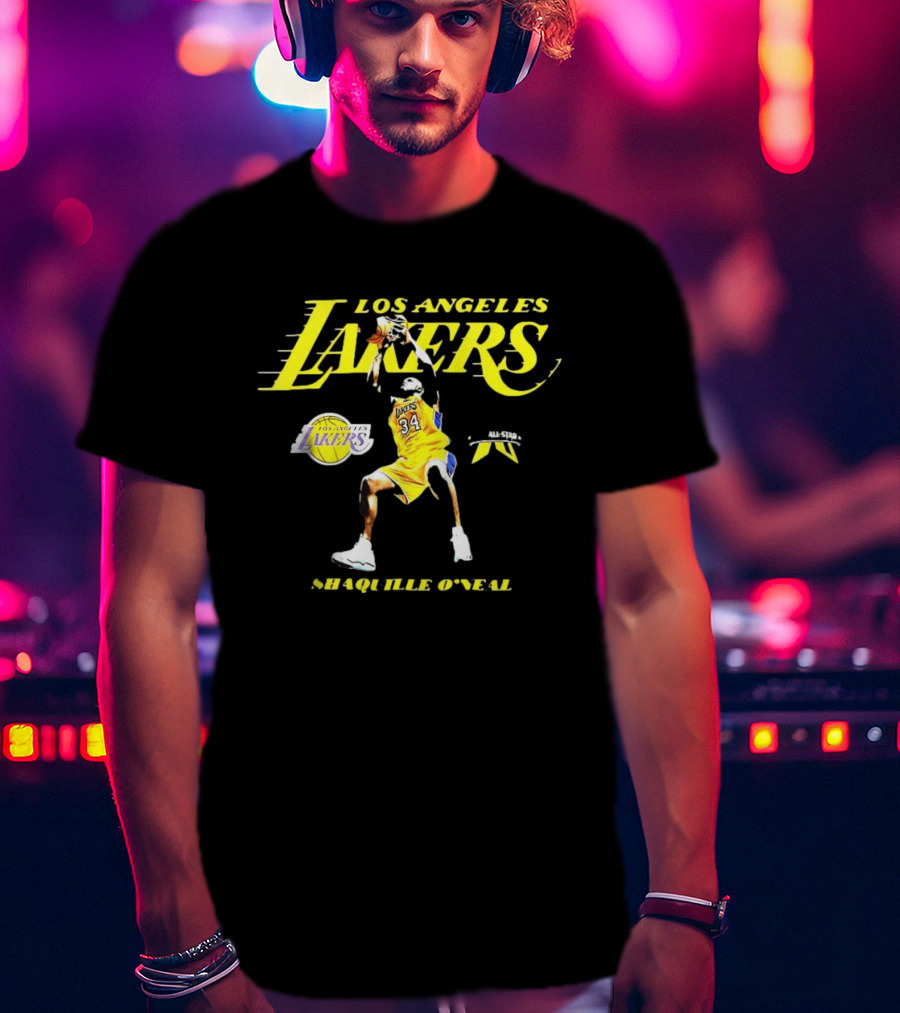 Los Angeles Lakers Shaquille O'Neal NBA 34 All Star T-Shirt