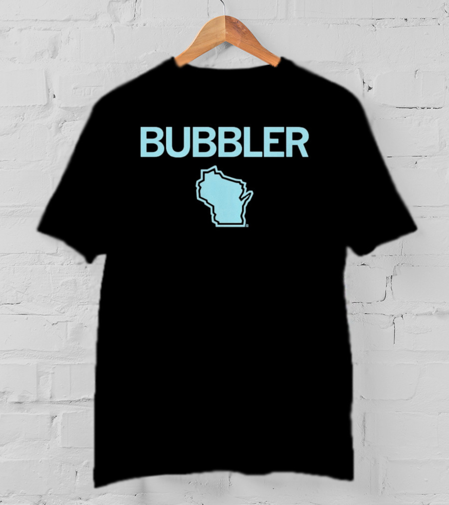 Bubbler Wisconsin Map T-Shirt