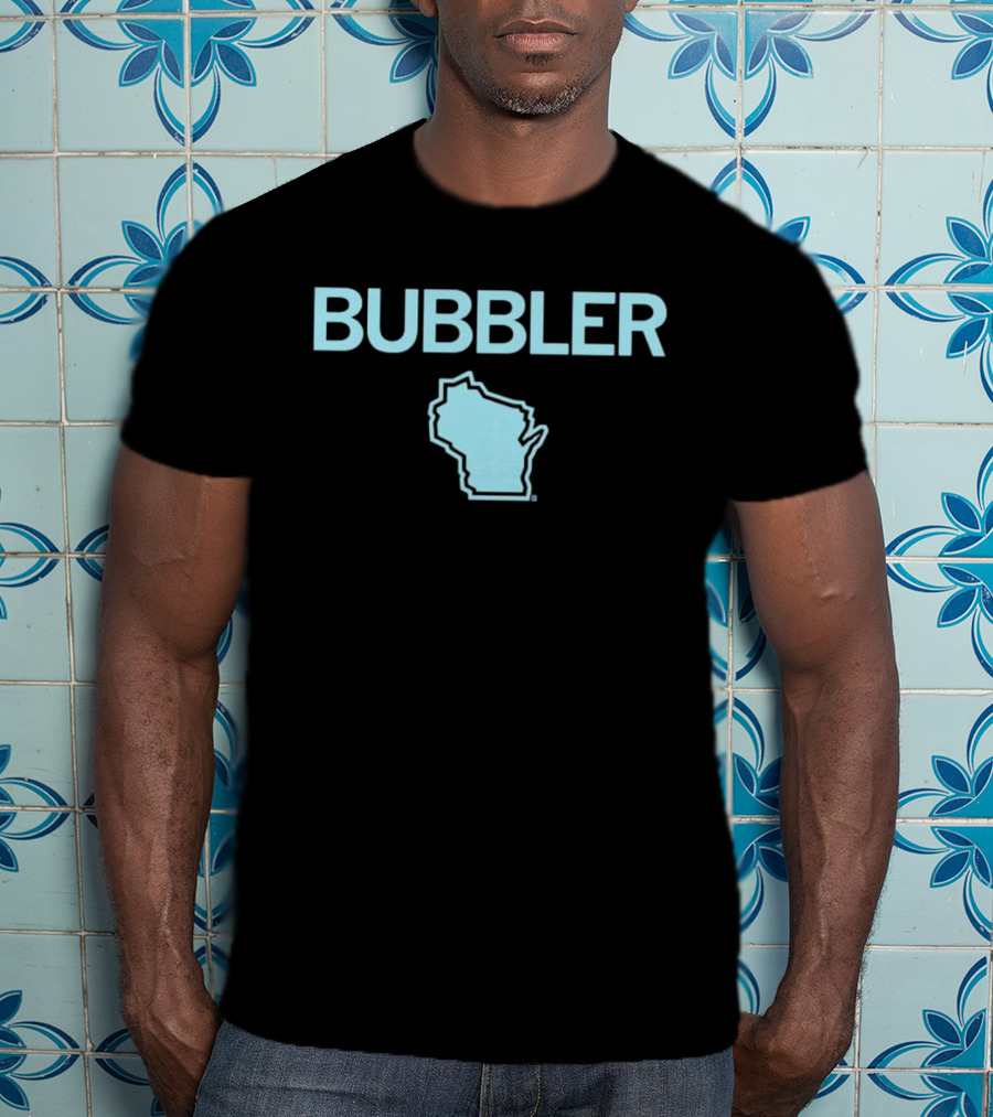 Bubbler Wisconsin Map T-Shirt