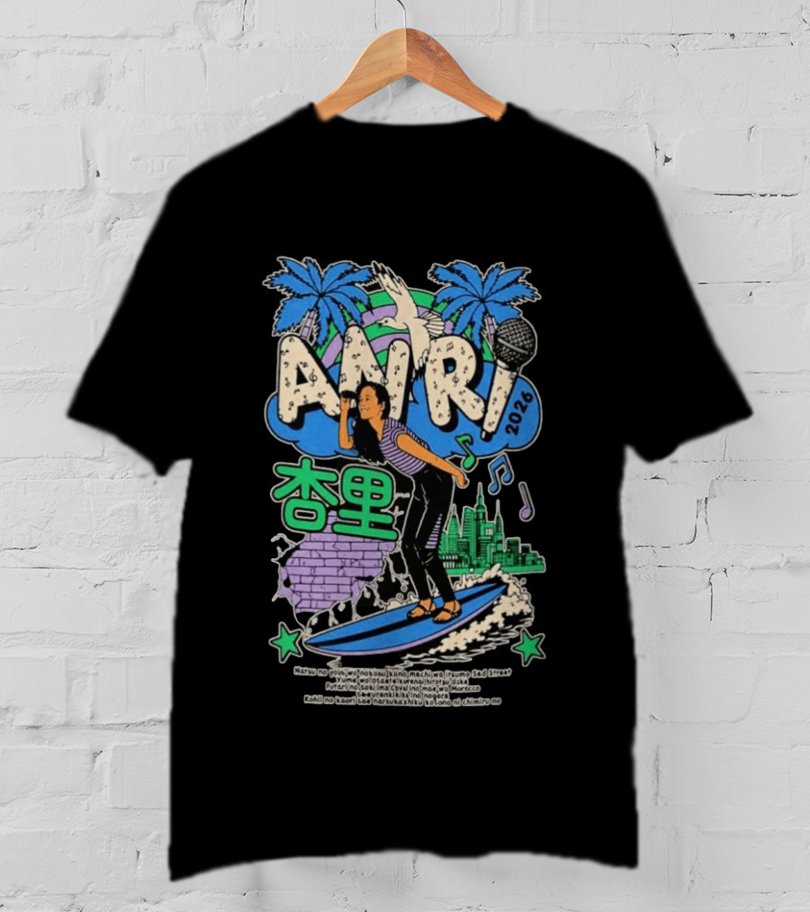 ANRI Brooklyn NY 2026 Surfing Music Vibes T-Shirt
