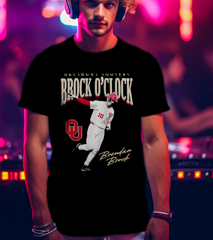 Brendan Brock Oklahoma Sooners Brock O' Baseball T-Shirt