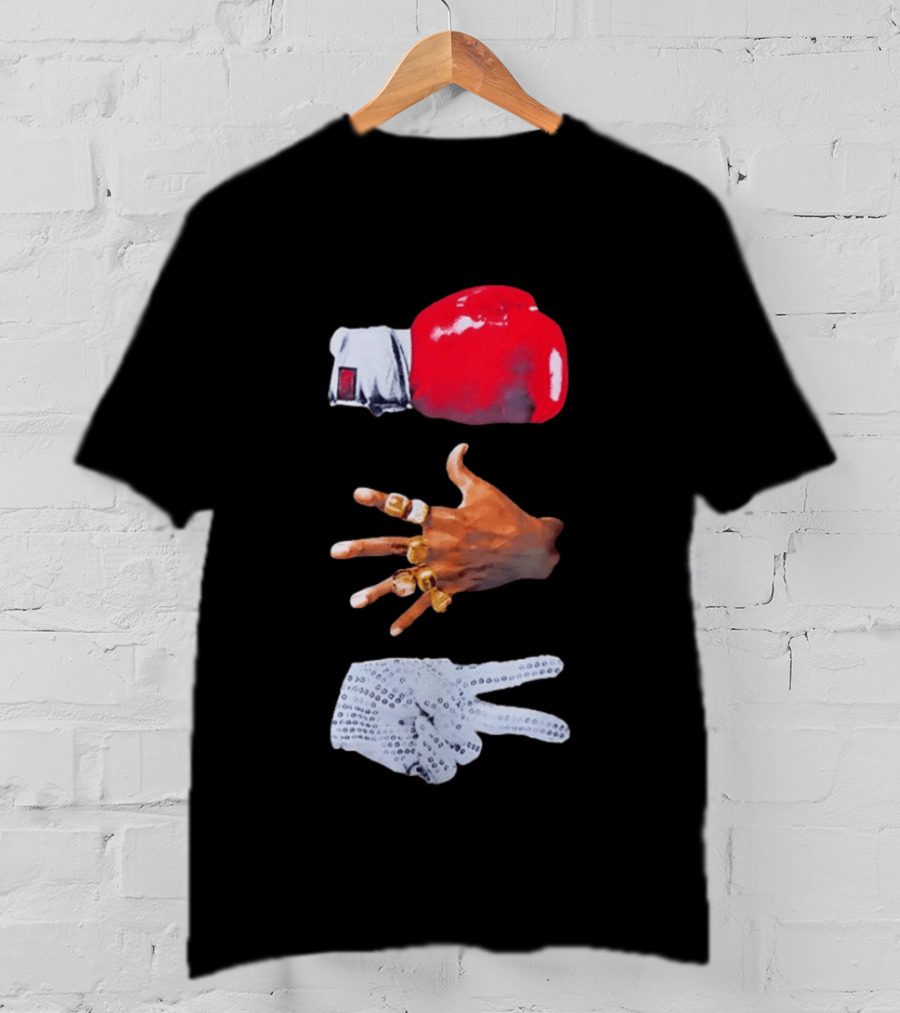 Michael Jordan MJ Jackson Michael Tyson Gloves T-Shirt