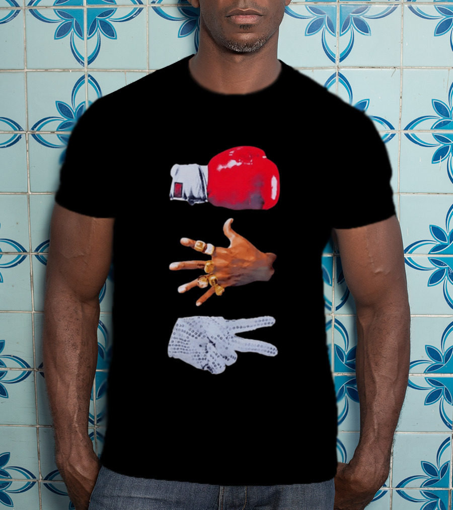 Michael Jordan MJ Jackson Michael Tyson Gloves T-Shirt