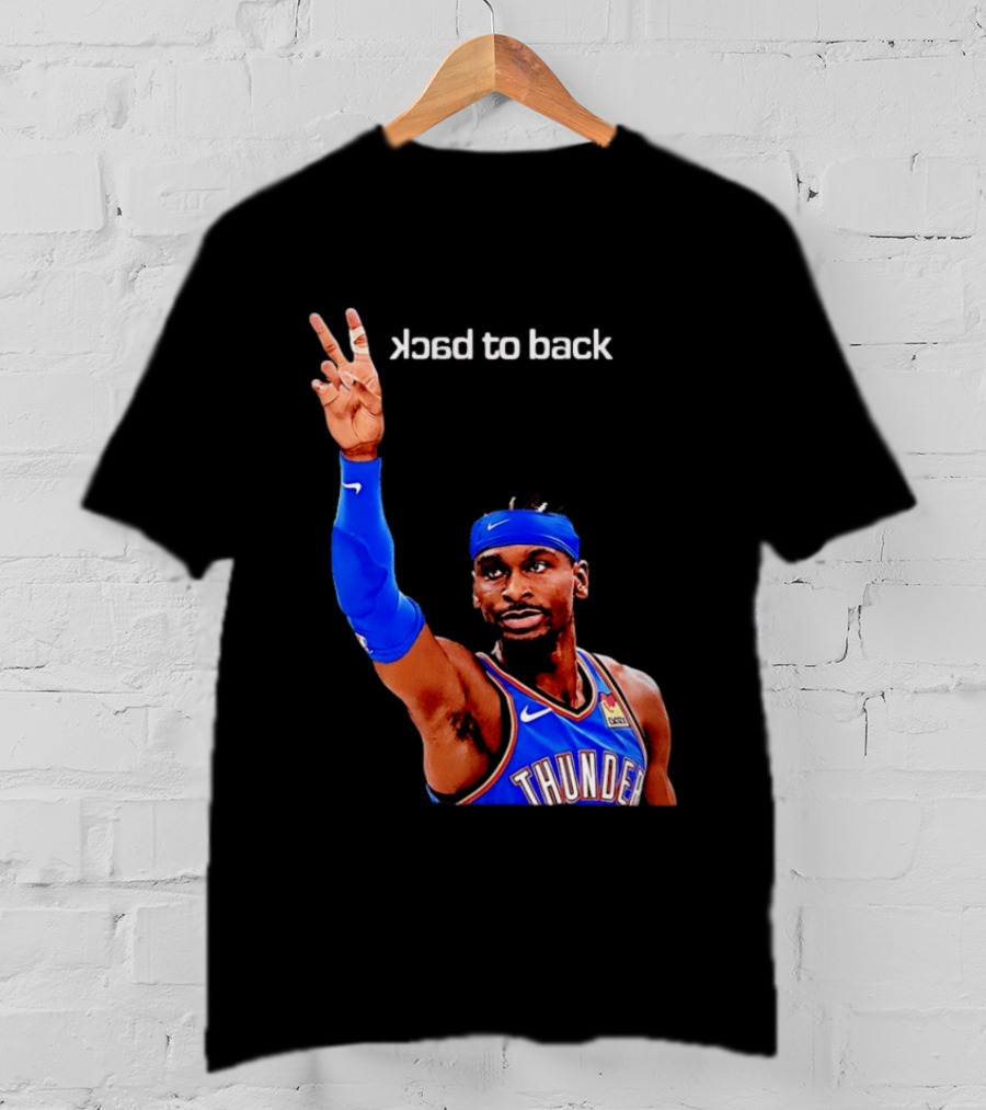 OKC Thunder SGA 2026 Back To Back MVP Shai Gilgeous Alexander T-Shirt