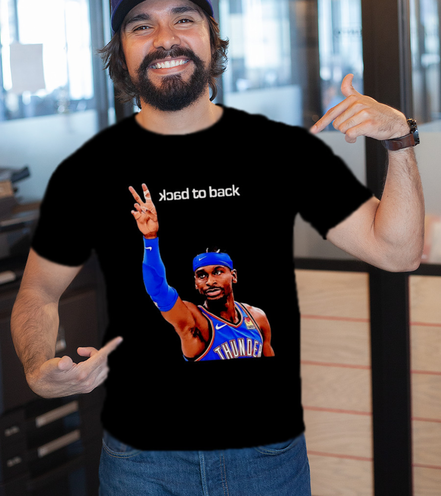 OKC Thunder SGA 2026 Back To Back MVP Shai Gilgeous Alexander T-Shirt