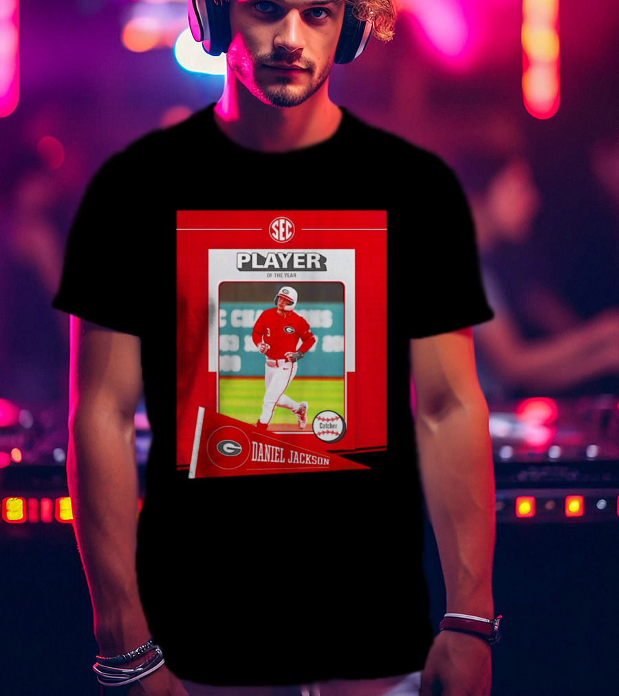 SEC Player Of The Year Daniel Jackson Catcher Georgia 2026 T-Shirt