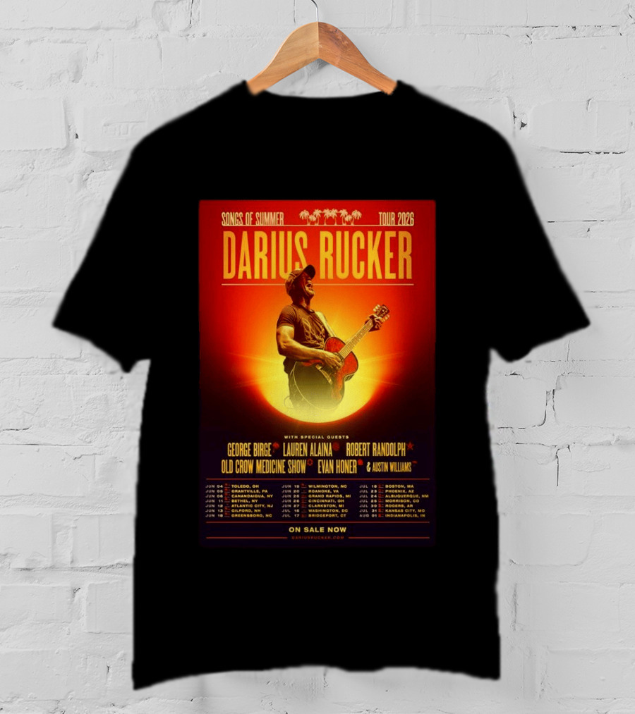 Darius Rucker Songs Of Summer Tour 2026 With Special Guests T-Shirt