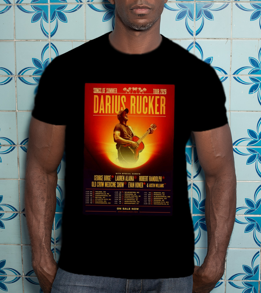 Darius Rucker Songs Of Summer Tour 2026 With Special Guests T-Shirt