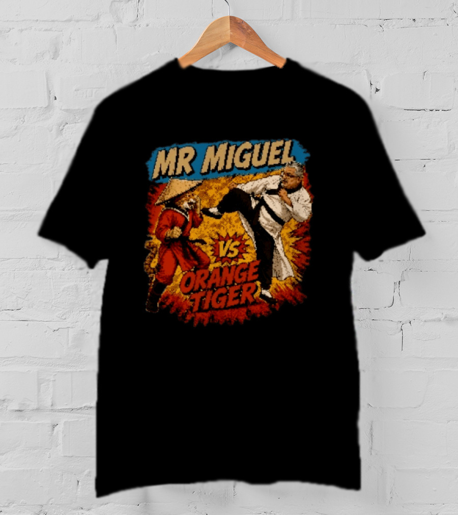 Mr Miguel Vs Orange Tiger Martial Arts Showdown T-Shirt