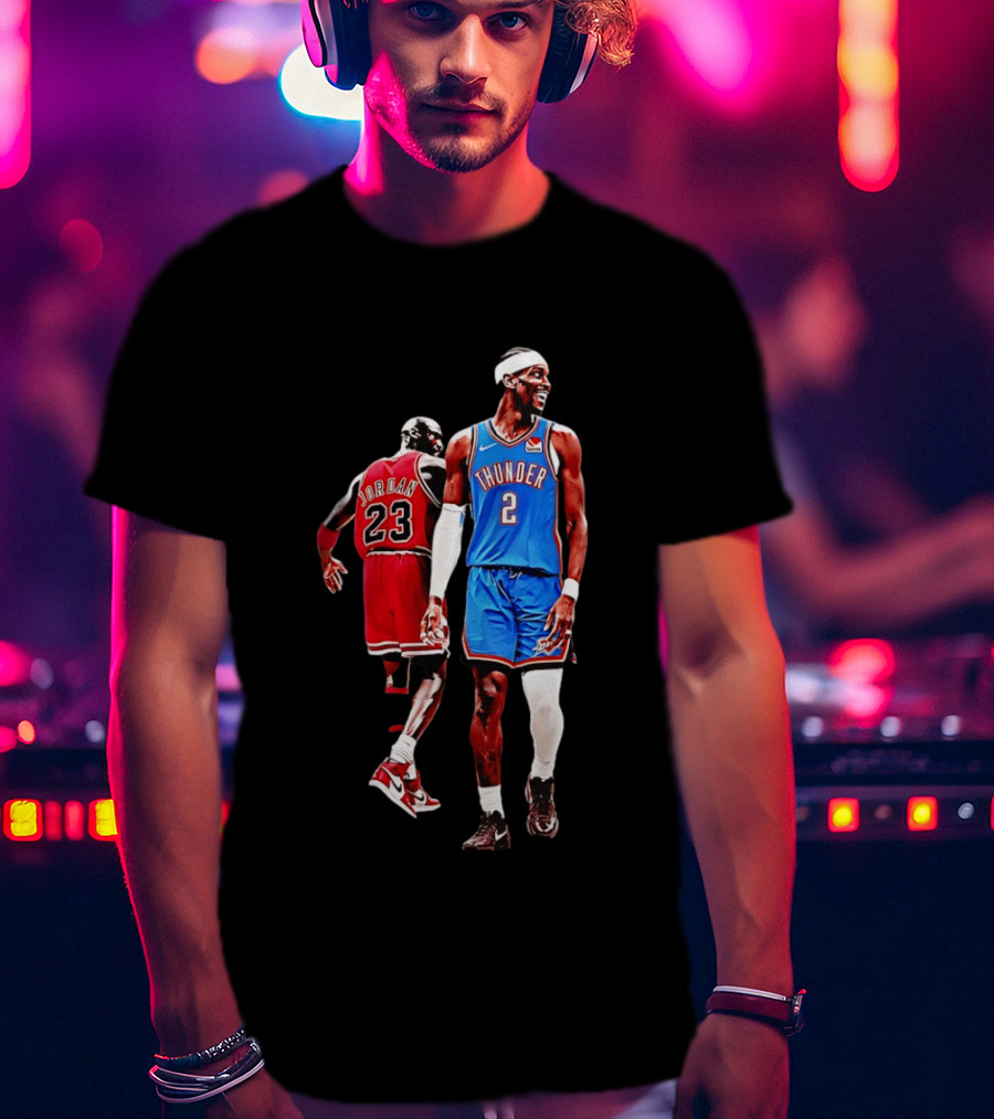 Shai Gilgeous Alexander Thunder Back 2 Back MVP SGA Pay 2026 Jordan 23 OKC T-Shirt