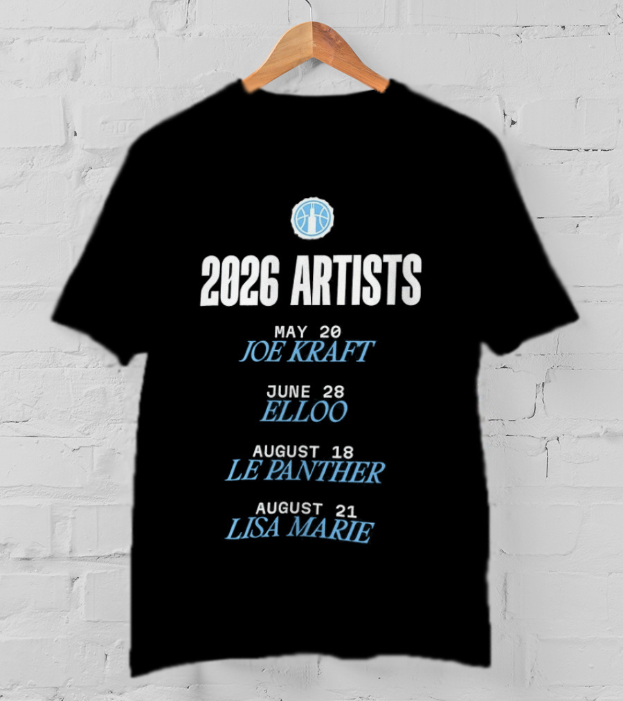 Chicago Sky Basketball Skytown Series 2026 Artists Joe Keartt Kileo Le Montymer Lisa Marie T-Shirt