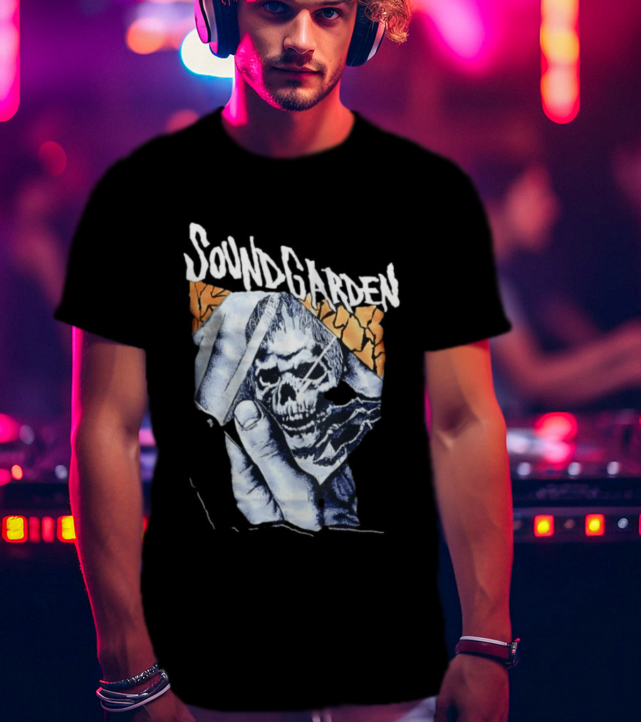 Soundgarden Skull Hand Broken Glass T-Shirt